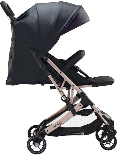 Asalvo Amsterdam Baby Stroller Suitable from 6+ Months Rose Gold / Black 6.6kg
