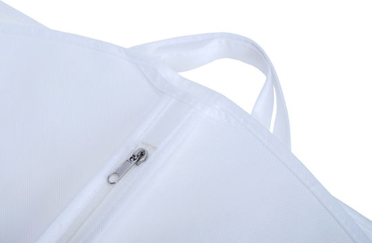 UnicUtil Husă De Depozitare Din Plastic Pentru Costum Rochii Haine Culoare Albă 60x130cm
