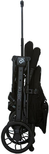 Asalvo Kubic 2 Baby Stroller Suitable for Newborn Black 7.6kg