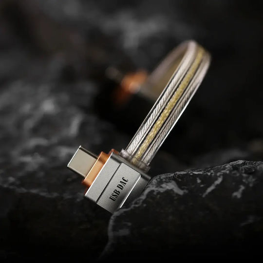 Ddhifi Tc19ll L-Оформен Кабел Usb-C Към Usb-C Otg От Чисто Сребро Флагмански Hifi Цифров Сигнален Кабел 8.5см