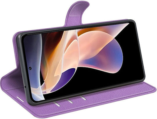Tel1 Xiaomi Redmi Note 11 Pro+ 5G Калъф Портмоне Книга Лилав