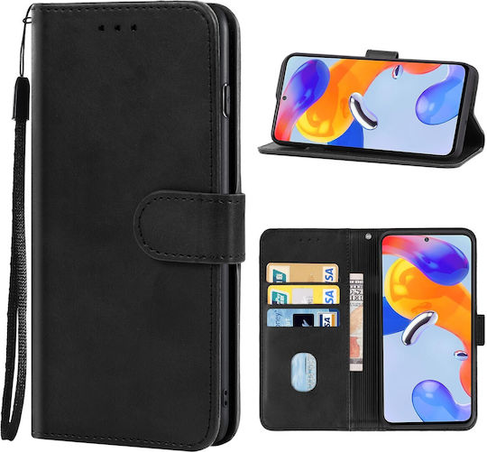Tel1 Xiaomi Redmi Note 11 Pro+ 5G Калъф Портмоне Книга Черен
