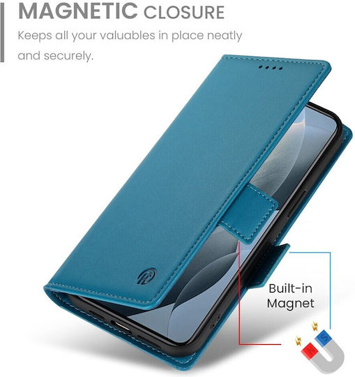 Tel1 Xiaomi Poco X6 Pro 5g Global Side Buckle Mobile Phone Case Book Blue