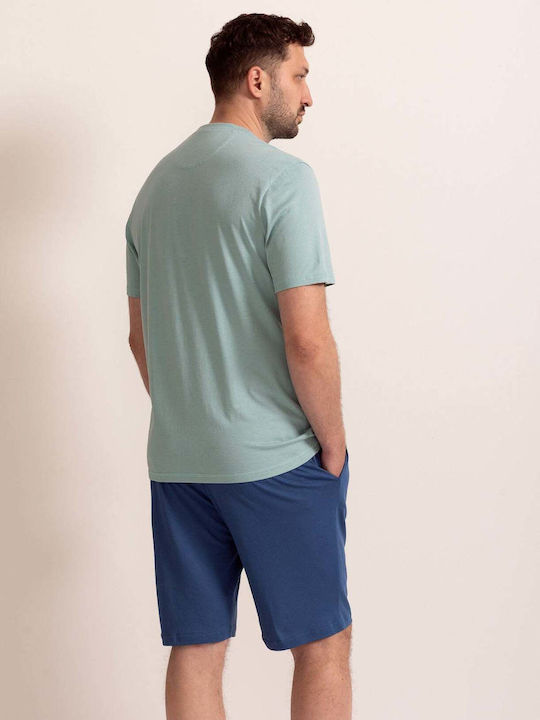 Sofiaman Sommer Herrenpyjama Baumwolle Beech