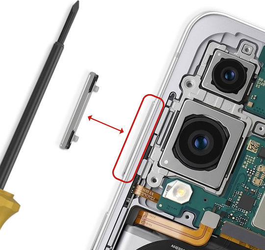 Samsung Replacement Volume Button Galaxy A15 4g Service Pack Silver