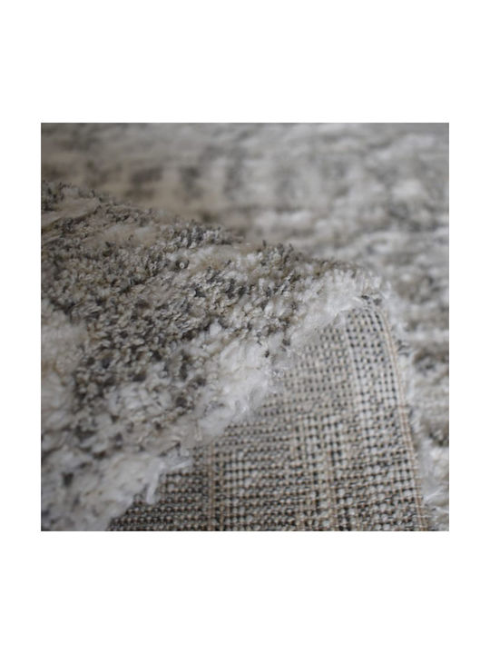 Shaggy Geometric Χαλί Ορθογώνιο L.grey/cream 240x300cm