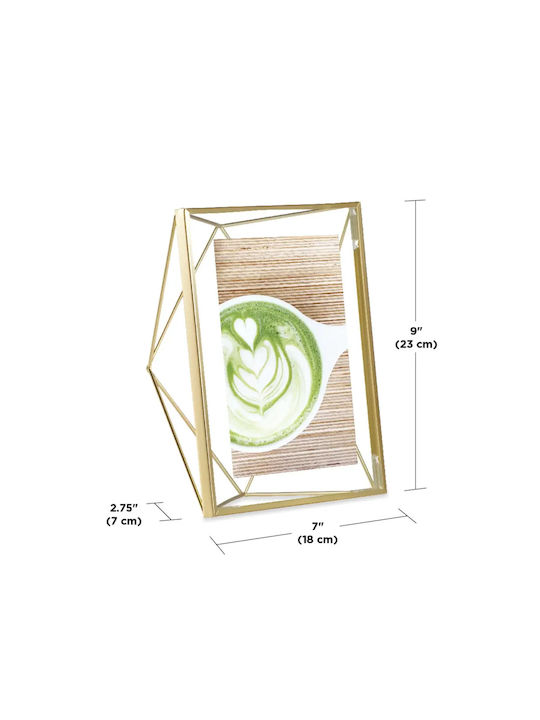 Umbra Prisma Metal Photo Frame with Gold Frame 3 Pieces
