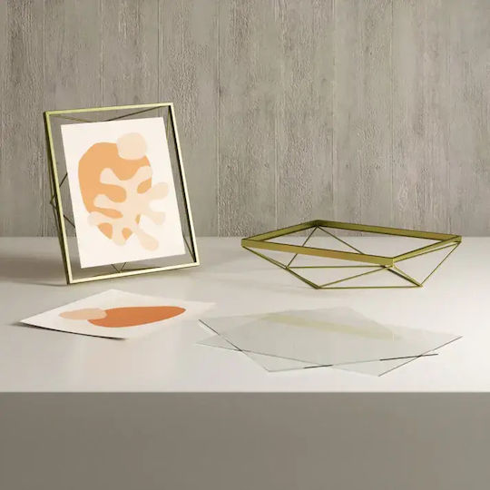 Umbra Prisma Metal Photo Frame with Gold Frame 3 Pieces