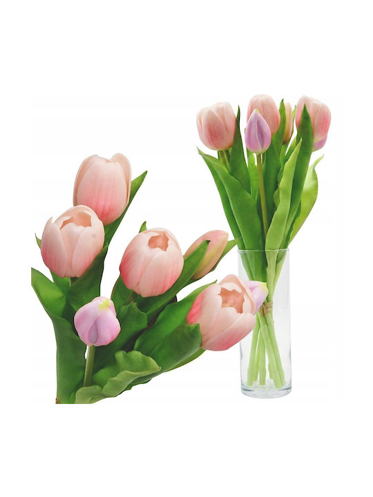 Bouquet of Pink Tulips 31cm Saska Garden