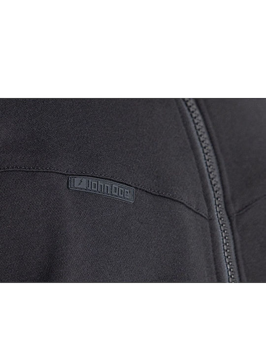John Doe XTM Hoodie V3 Ανδρικό Μπουφάν Μηχανής Softshell 4 Εποχών Μαύρο