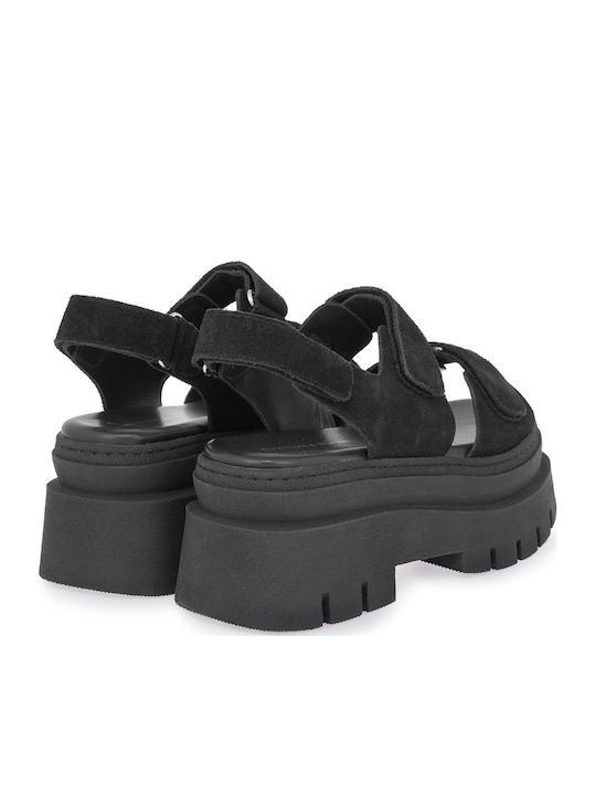 Γυναικεία Σανδάλια Flatforms Μαύρα