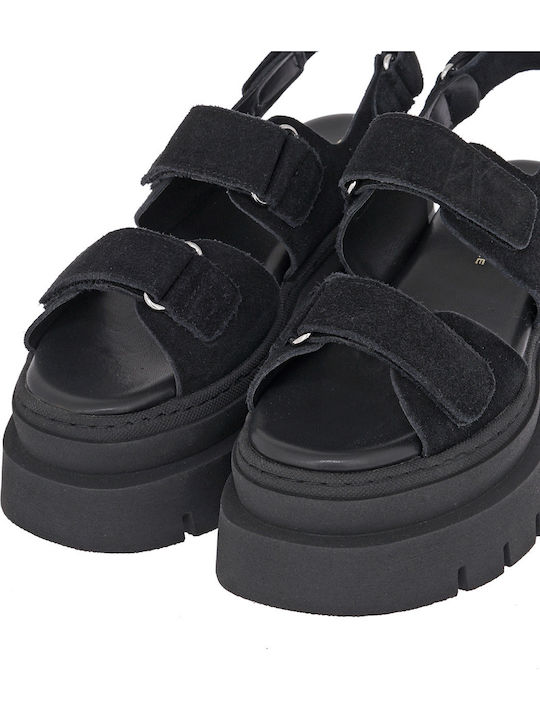 Γυναικεία Σανδάλια Flatforms Μαύρα