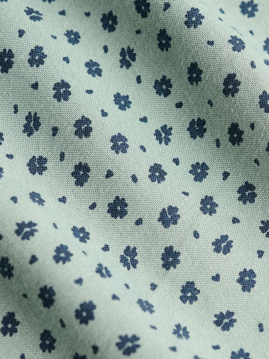 Women's Lingerie Top Floral K9b/Green/Navy Ditsy Hearts