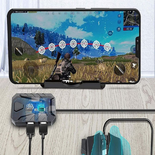 22126-320-00-46 Ασύρματο Οπτικό Gaming Πληκτρολόγιο με RGB φωτισμό (Αγγλικό US) Γκρι