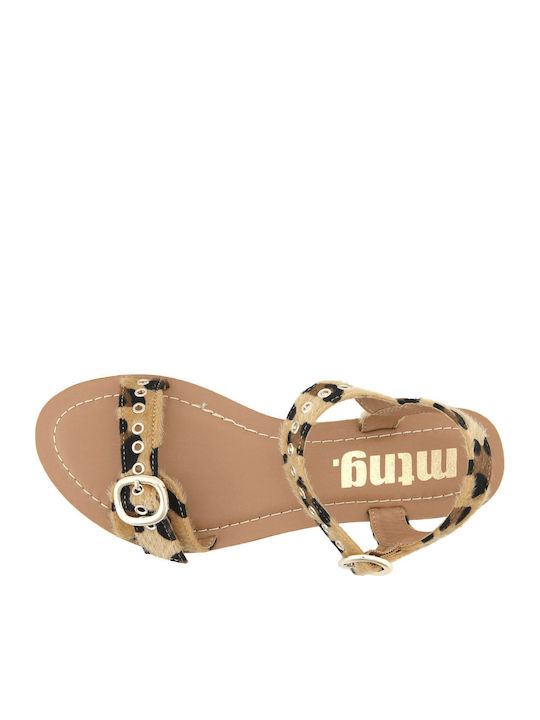Flache Sandalen Für Damen Braun