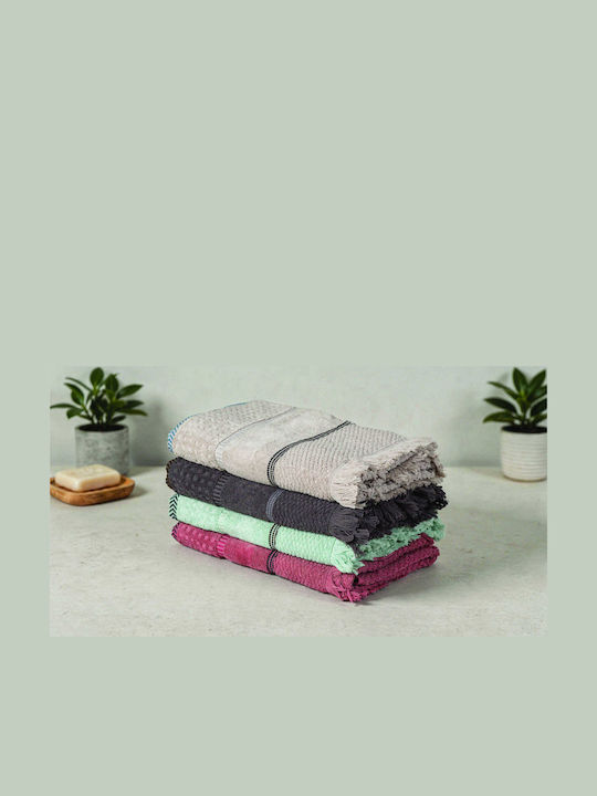 Kipper Kipper Face Towel Cagliar 50x90cm Dark Grey Weight 500gsm
