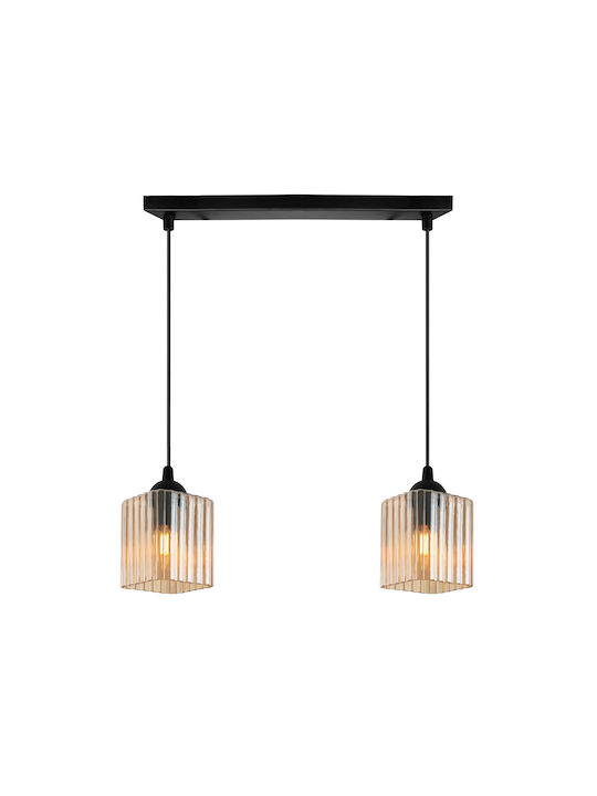 Light Home Κρεμαστό Φωτιστικό Μαύρο με Ντουί E27