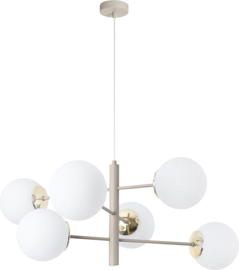 Light Home Κρεμαστό Φωτιστικό Χρυσό με Ντουί E14