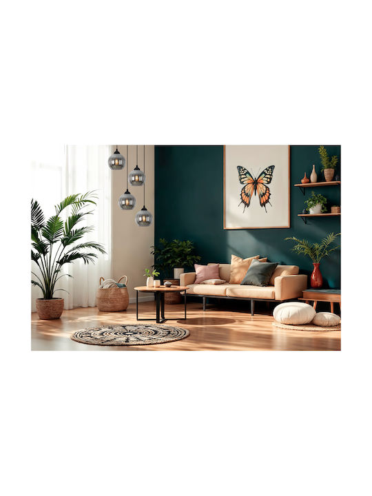 Light Home Candelabru Suspendat Negru cu Soclu E27