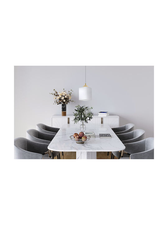 Light Home Κρεμαστό Φωτιστικό Λευκό με Ντουί E27