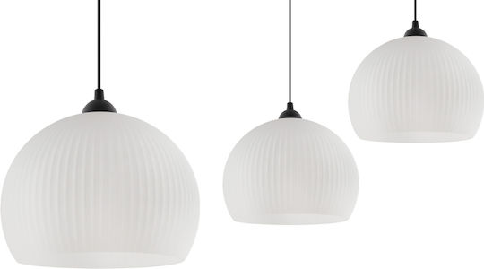 Light Home Κρεμαστό Φωτιστικό Μαύρο Μπάλα με Ντουί E27