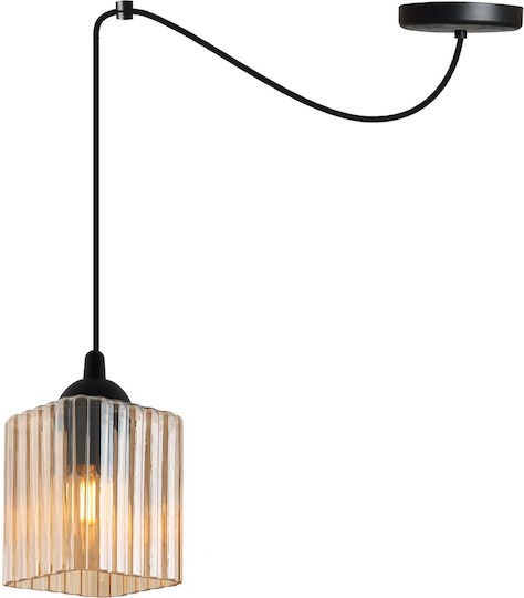 Light Home Κρεμαστό Φωτιστικό Μαύρο με Ντουί E27