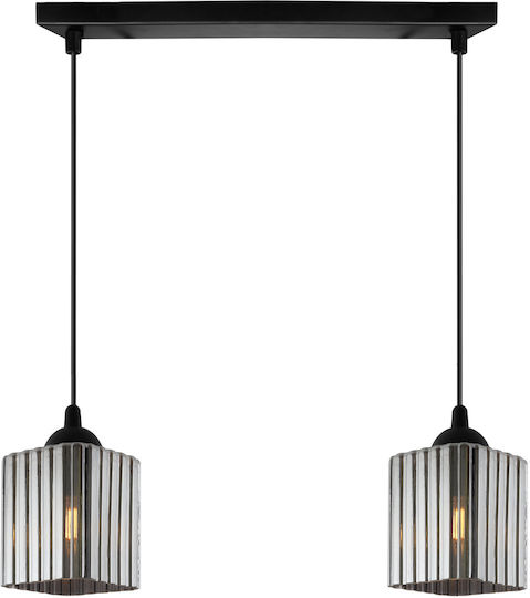 Light Home Deckenleuchte Schwarz mit Lampenbirnensockel E27
