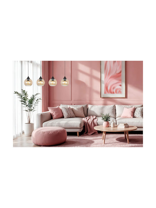 Light Home Висящо Осветително Тяло Черно с Цокъл E27