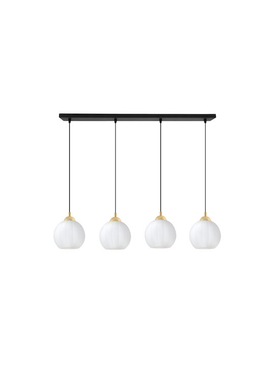 Light Home Deckenleuchte Schwarz mit Lampenbirnensockel E27