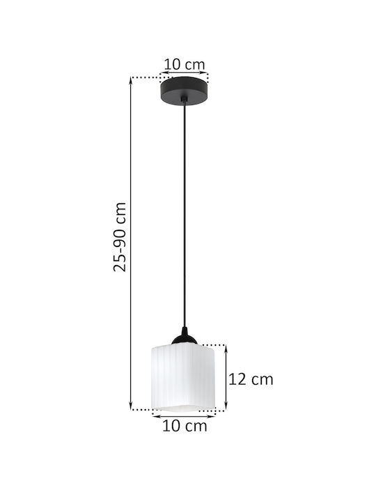Light Home Pendant Ceiling Light Black with E27 Socket