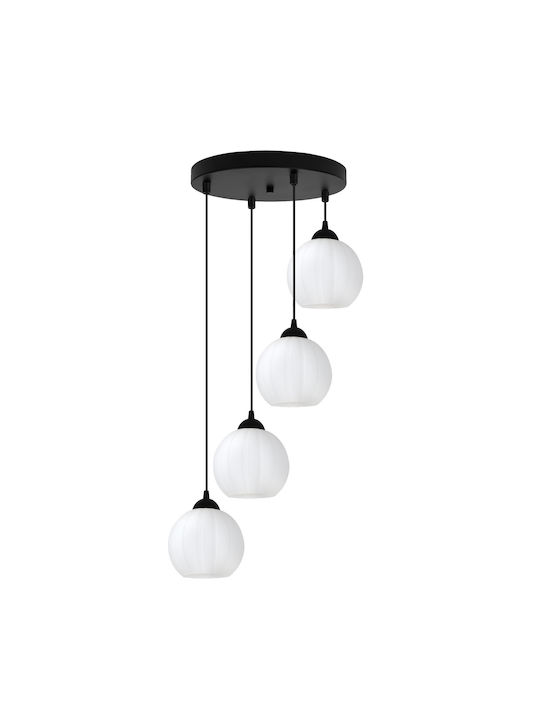 Light Home Κρεμαστό Φωτιστικό Μαύρο με Ντουί E27
