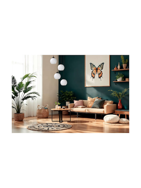 Light Home Κρεμαστό Φωτιστικό Μαύρο με Ντουί E27