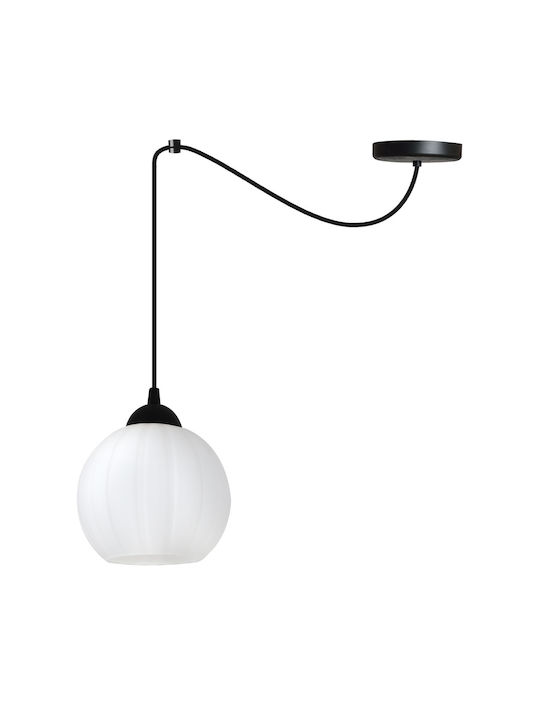 Light Home Κρεμαστό Φωτιστικό Μαύρο με Ντουί E27