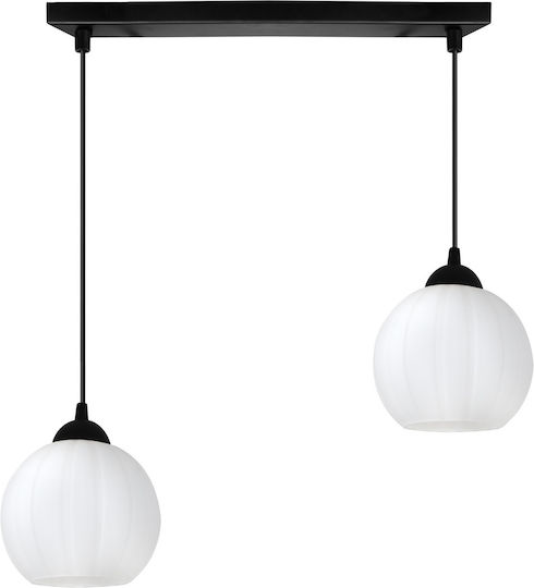 Light Home Candelabru Suspendat Negru cu Soclu E27