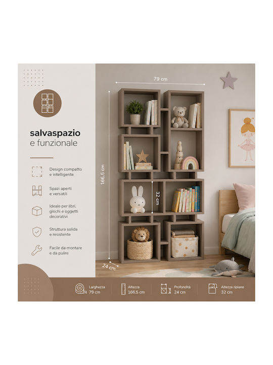 Βιβλιοθήκη 79x24x166.5εκ.