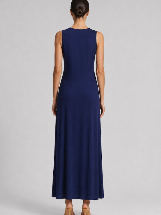 Summer Maxi Dress for Wedding / Christening Navy Blue
