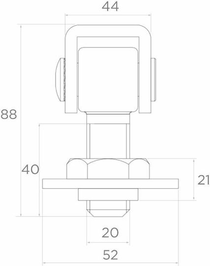 Adjustable Hinge 20mm Mp Hinge R20
