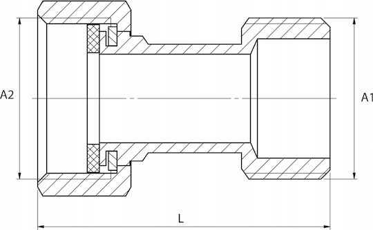 Cuplaj Semifurtun Din Alamă 3/4 X 3/4 Inch