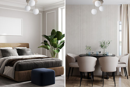Light Home Πλαφονιέρα Οροφής Χρυσή με Ντουί E14