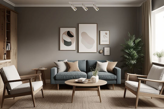 Light Home Decken- und Wandleuchte mit GU10 Lampenbirnensockel in Goldfarbe