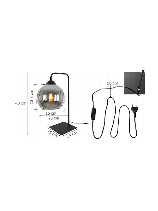 Light Home Портатиф за Цокъл E27 с Черна Шапка и Основа