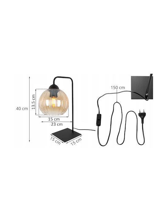 Light Home Портатиф за Цокъл E27 с Черна Шапка и Основа
