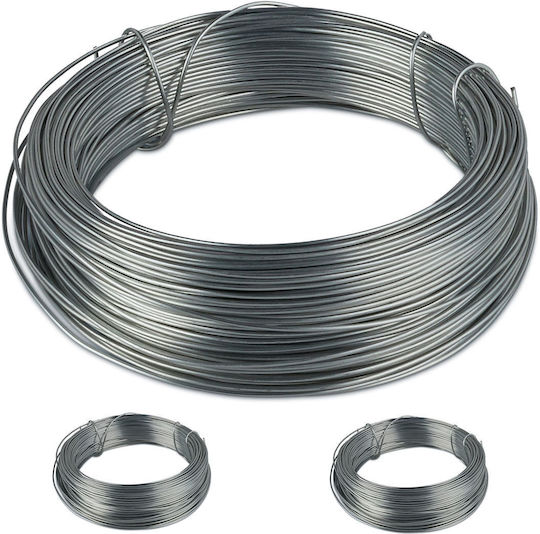 Relaxdays Set 3 Galvanized Tying Wires