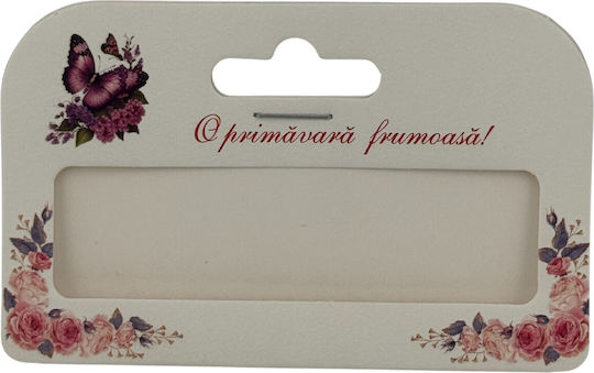 Set 100 Cutii De Ambalaj Din Carton Martisor Brățară Design Fluture Mov