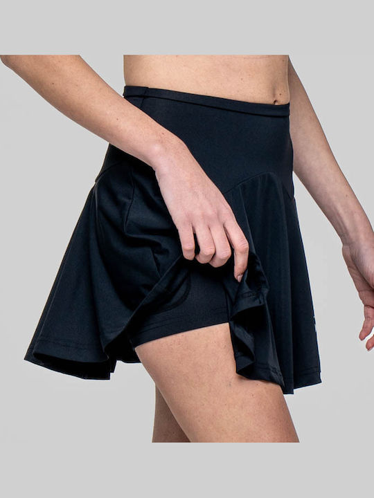 Leder Damenrock Schwarz