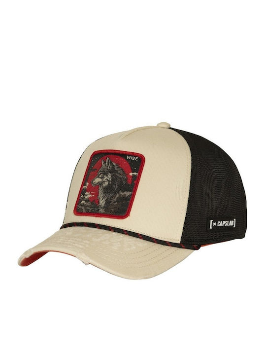 Capslab Wise Wolf Trucker Καπέλο Cl Bea3 1 Pct Wisb Μπεζ Cl Bea3 1 Pct Wis-beige Capslab Wise Wolf Trucker Καπέλο Cl Bea3 1 Pct Wisb Μπεζ Cl Bea3 1 Pct Wis-beige