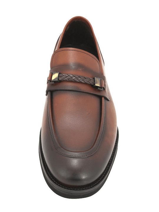 Loafers Din Piele Pentru Bărbați În Culoare Tabac Maro