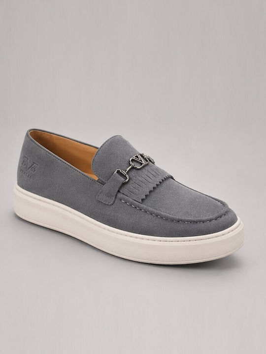 Suede Ανδρικά Loafers σε Γκρι Χρώμα
