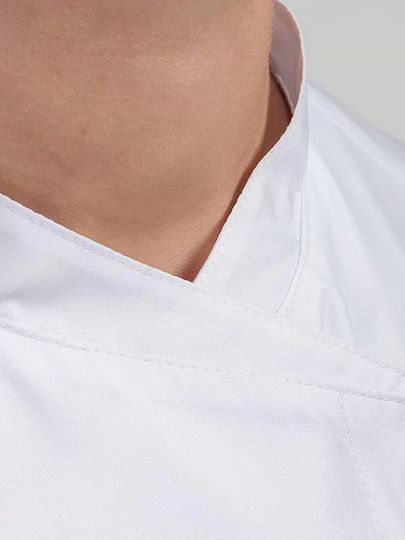 Giblor's Giblor's Damen Kochjacke Weiß mit Kurzärmeligem Schnitt