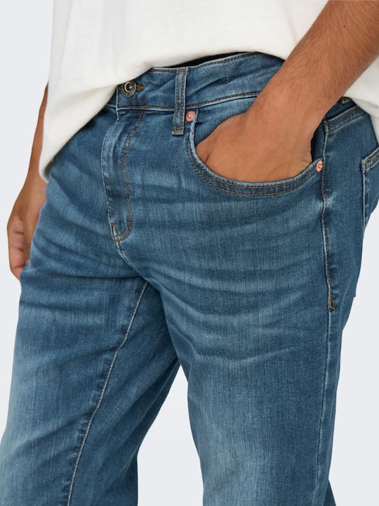 Trousers in Slim Fit Blue